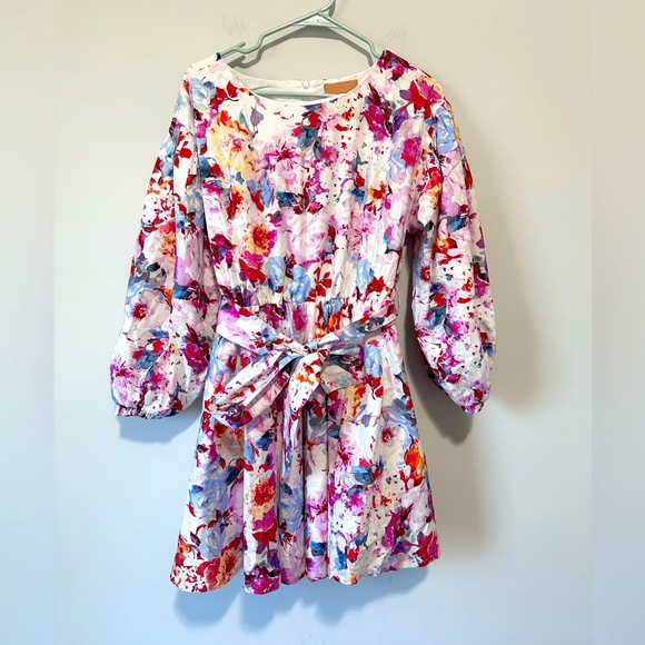 the andamane Dresses & Skirts - The Andamane Doina Abstract Floral Long Sleeve Dress